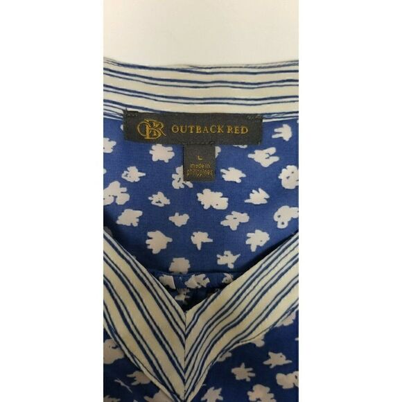 OutbackRed Top Color White & Blue Size Large - Picture 7 of 7